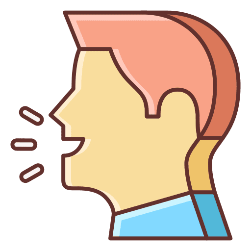 Word of mouth advertise mouth rate icon