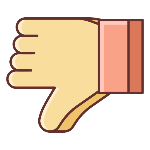 Dislike dislike hands finger icon