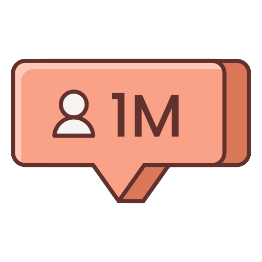 Macro influencer social media vlogger youtuber icon