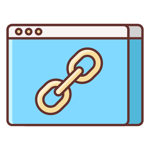 Backlink monitor computer communication icon
