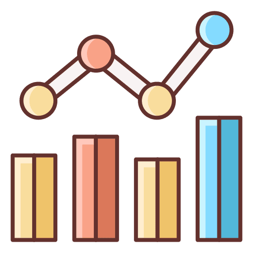 Benchmark bars seo and web seo icon