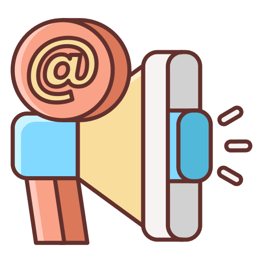 Brand megaphone marketing brand icon