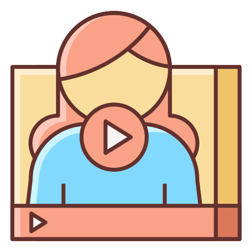 Vlogger influencer internet vlog icon