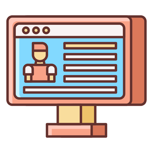 Blogger boy social media vlogger icon