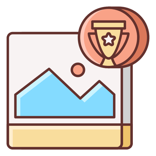 Contest social medal contest icon