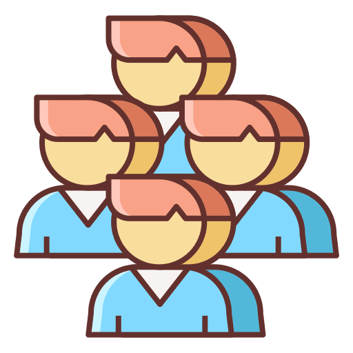 Influencer collaboration relations relationships icon