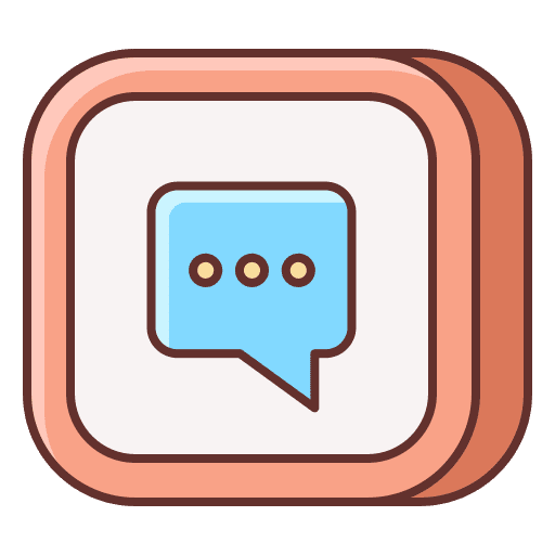 Instameet social media users speech bubble icon