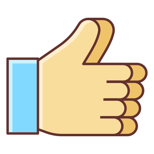 Like thumb up gestures like icon