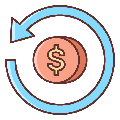 Return on investment money business and finance dollar icon