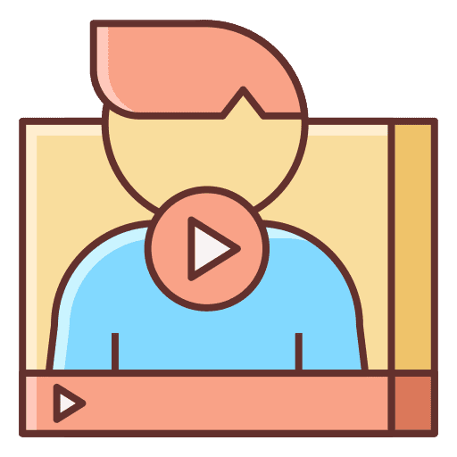 Vlogger influencer people professions and jobs icon