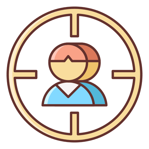 Target audience targeting targets crosshair icon