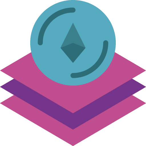 Ethereum ethereum blockchain online banking icon