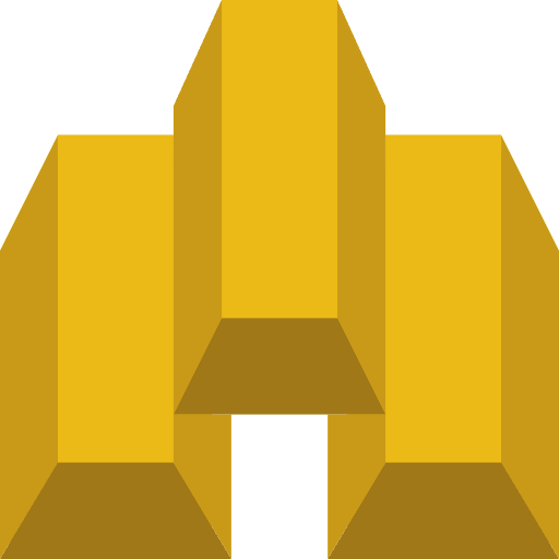 Gold bars gold ingot bank rich icon