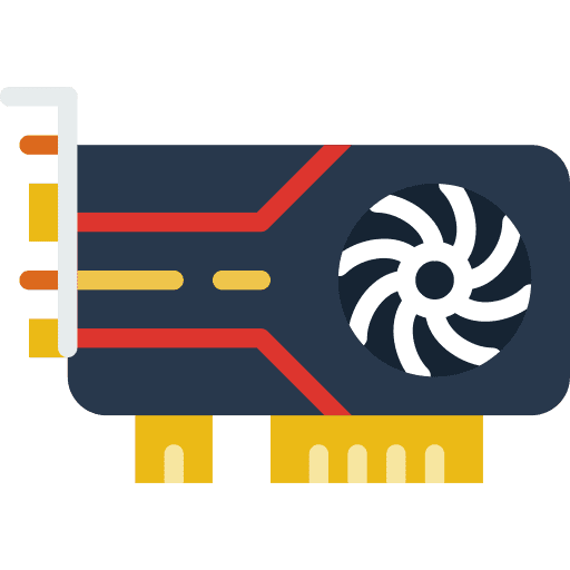 Graphics card video card graphic card computer icon