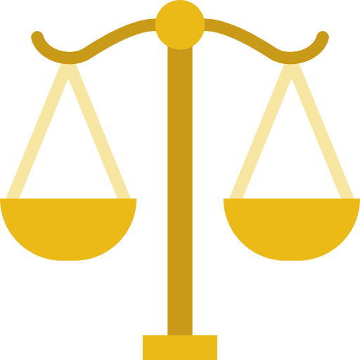 Justice equality justice scale business and finance icon