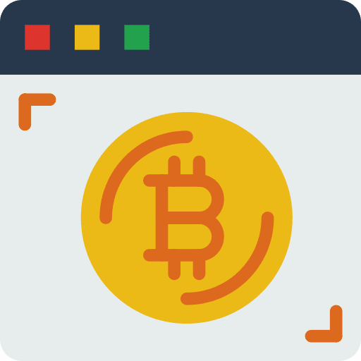 Bitcoin money currency internet icon