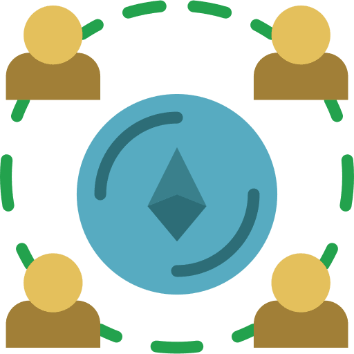 Ethereum user shapes and symbols people icon