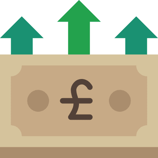 Pounds arrow pound pounds icon