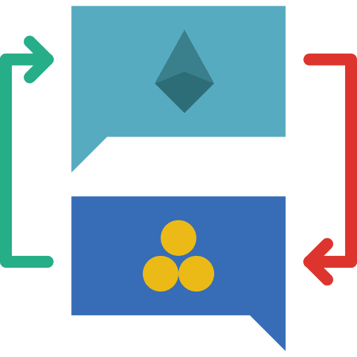 Currency exchange exchange ethereum arrows icon