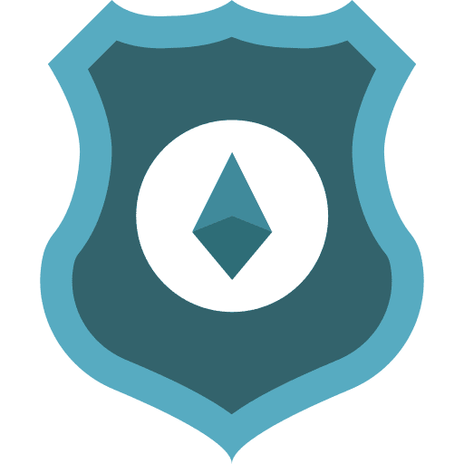 Ethereum cryptocurrency security commerce and shopping icon