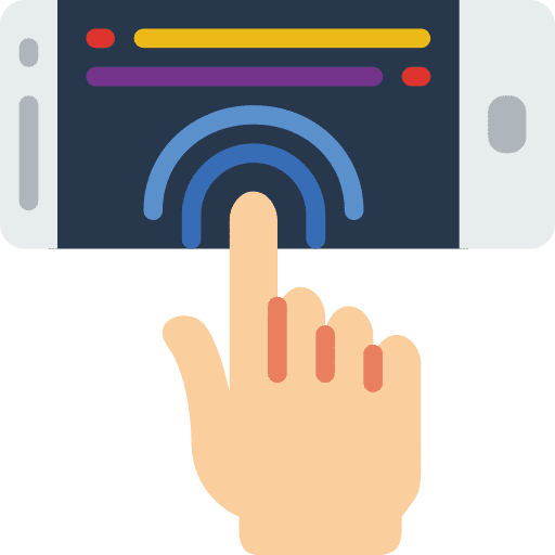 Haptic haptic smartphone technology icon