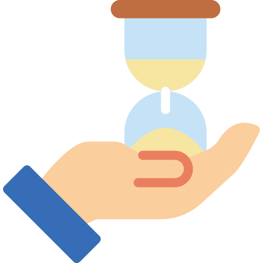 Time offer hand time icon