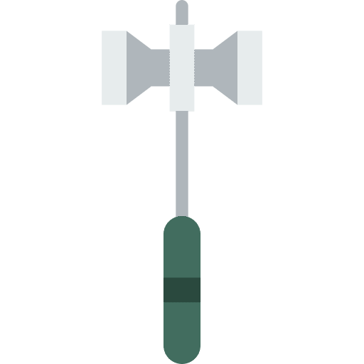 Reflex hammer neurology reflex hammer hospital doctor icon