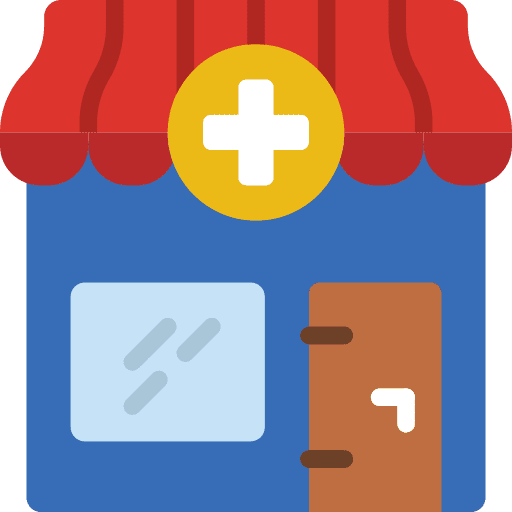 Pharmacy healthcare and medical hospital medication icon
