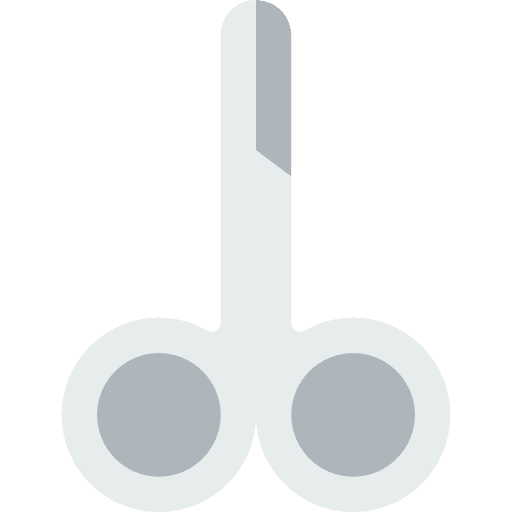 Scissors surgery medical instrument medical icon