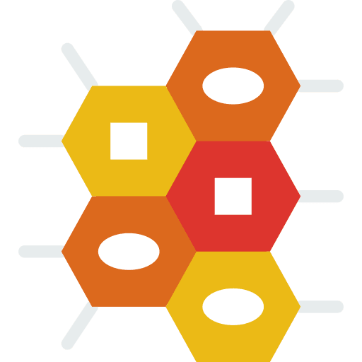 Chemistry tissues structure molecular icon