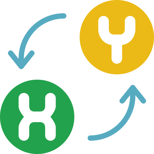 Dna deoxyribonucleic acid science healthcare and medical icon