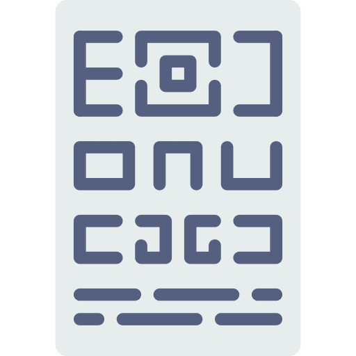 Eye test healthcare eye test medical icon