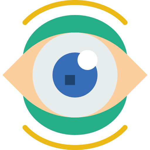 Eye visible medical interface icon