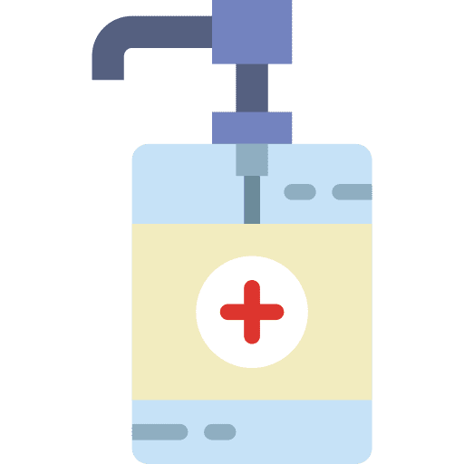 Hand sanitizer medical surgery healthcare and medical icon