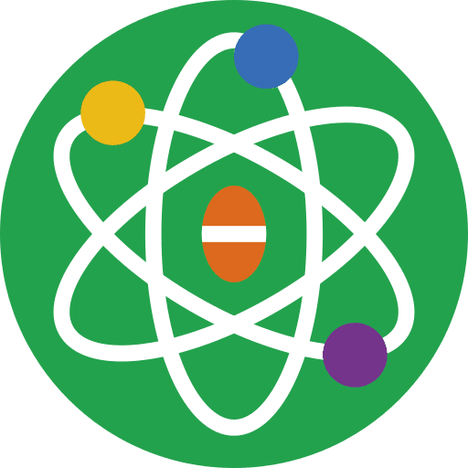 Atom nuclear atomic physics icon