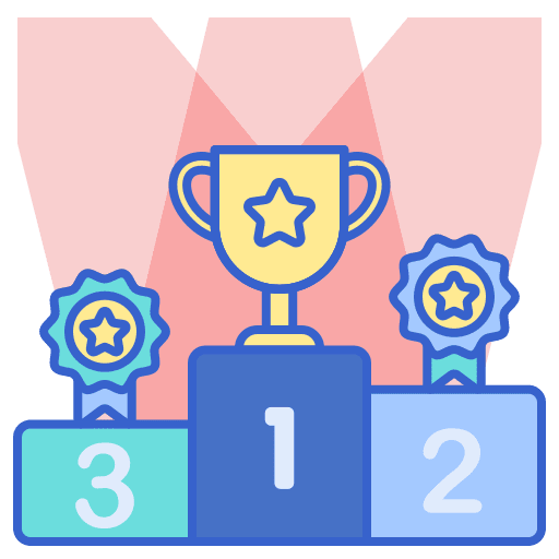 Award ceremony award medals icon