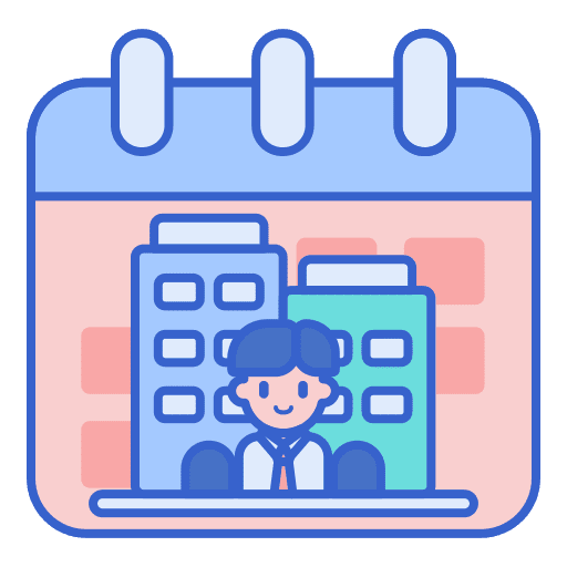 Corporate event worker man tie icon