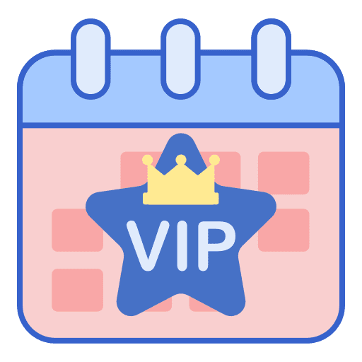Vip event vip event calendar birthday and party icon