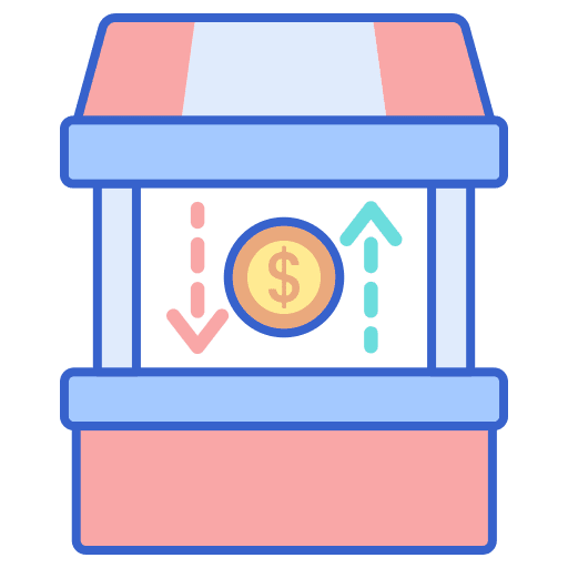 Trade fair business trade fair arrows icon