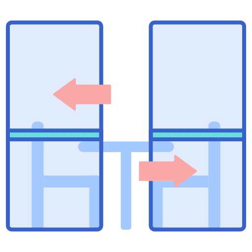 Air walls groups division miscellaneous icon