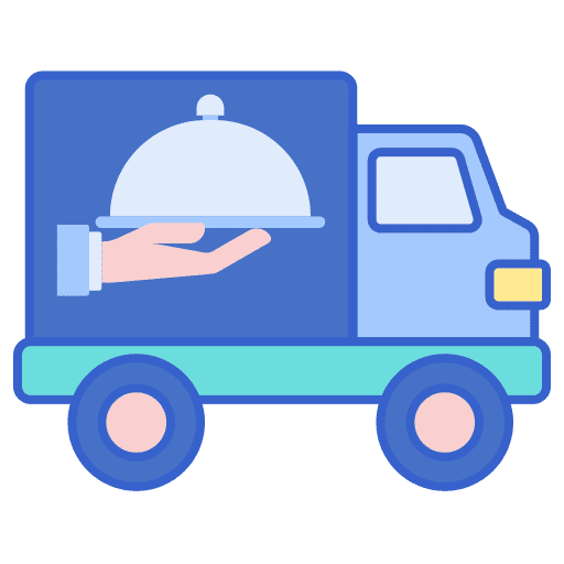 Catering transportation transport banquet icon