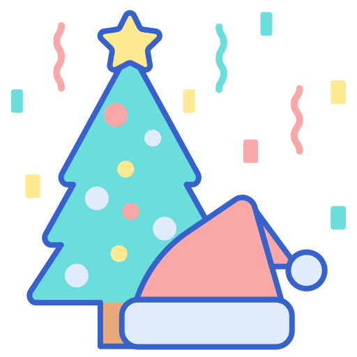 Christmas christmas hat christmas tree icon