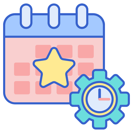 Event management software calendar professions and jobs icon