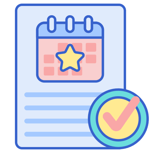 Event project file star month icon
