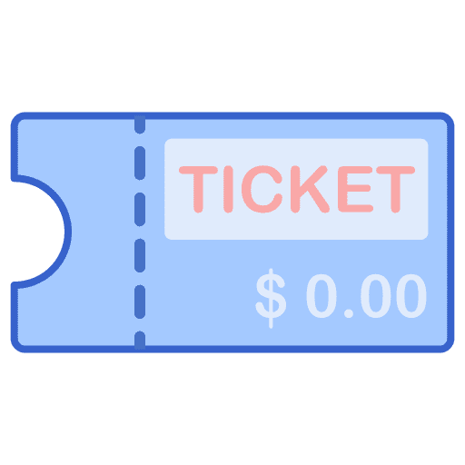 Tickets travel ticket pass icon