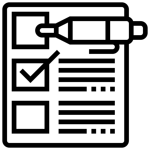 Checklist pencil business and finance checklist icon