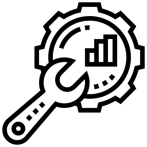 Optimization settings gear optimize icon