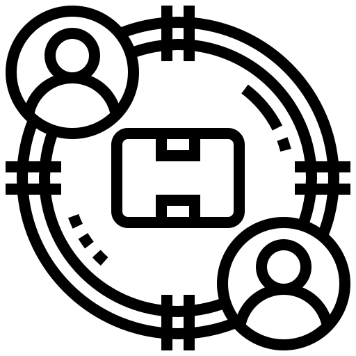 Targeting box marketing strategy icon