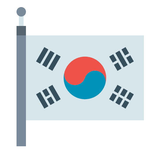 South korea world flags south korea icon
