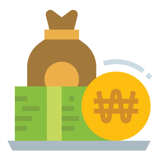 Won money economy business and finance icon